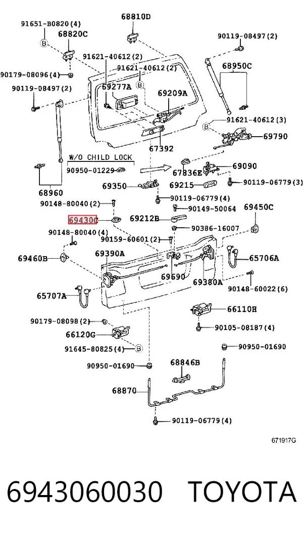  6943060030 Toyota
