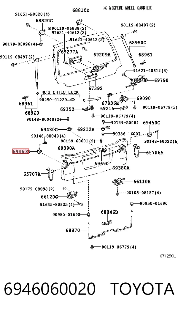  6946060020 Toyota