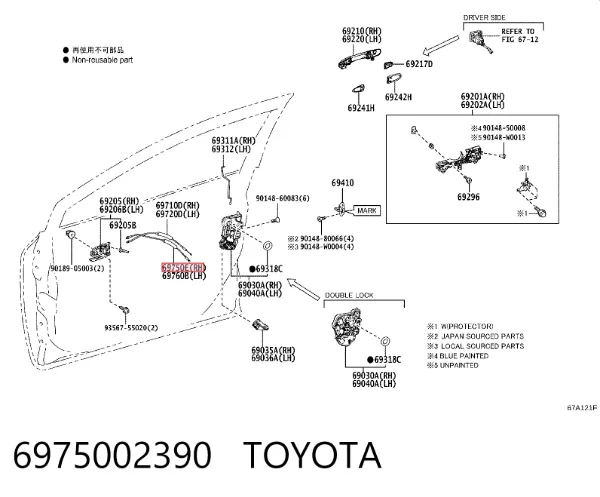  6975002390 Toyota