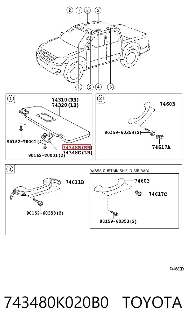  743480K020B0 Toyota