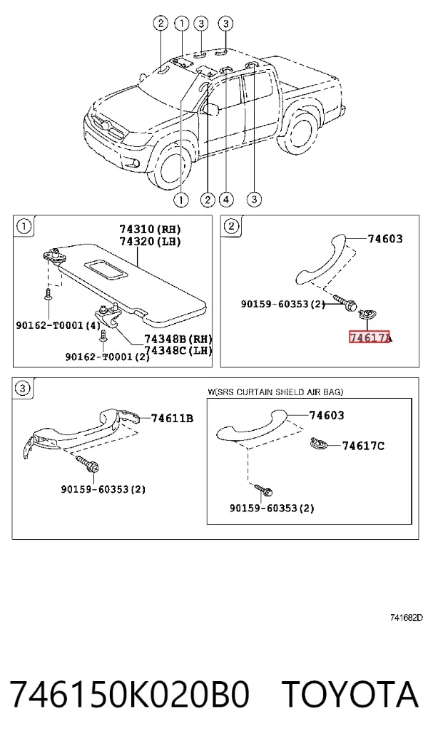  746150K020B0 Toyota