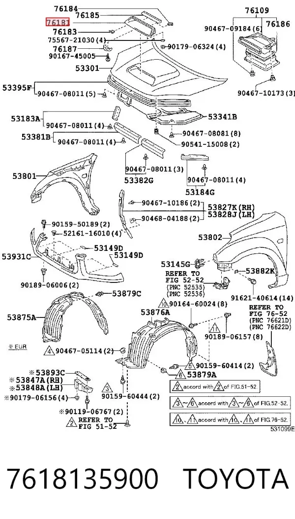  7618135900 Toyota