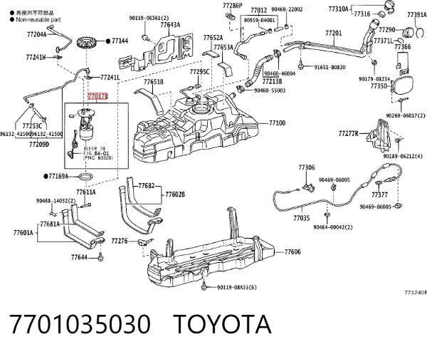 Bomba de gasolina 7701035030 Toyota