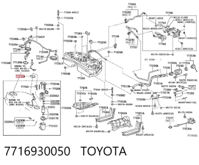 Sello de la bomba de combustible TOYOTA 7716930050
