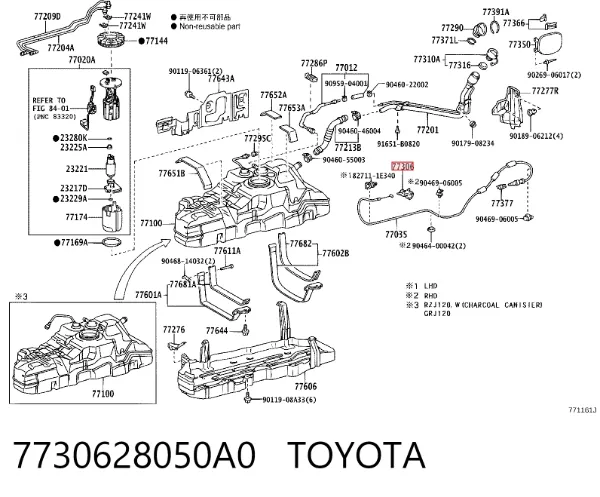  7730628050A0 Toyota