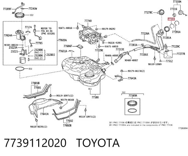  7739112020 Toyota