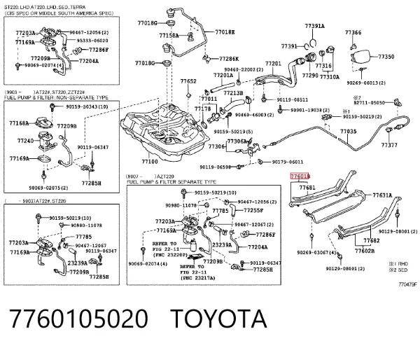  7760105020 Toyota