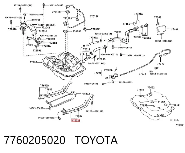  7760205020 Toyota
