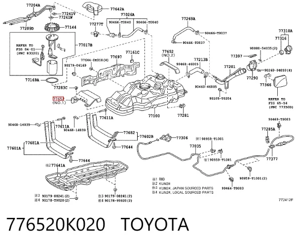  776520K020 Toyota