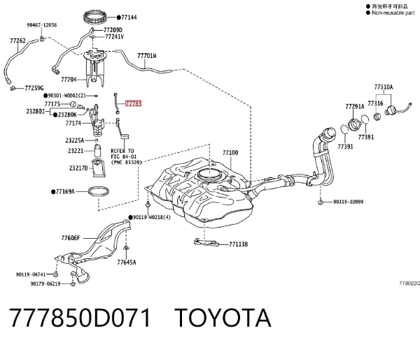  777850D071 Toyota