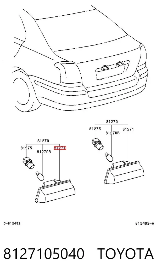  8127105040 Toyota