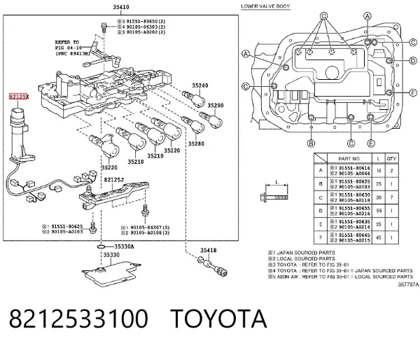  8212533100 Toyota