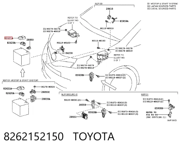  8262152150 Toyota