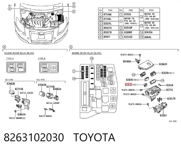  8263102030 Toyota