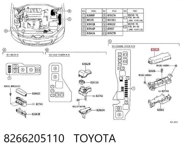  8266205110 Toyota