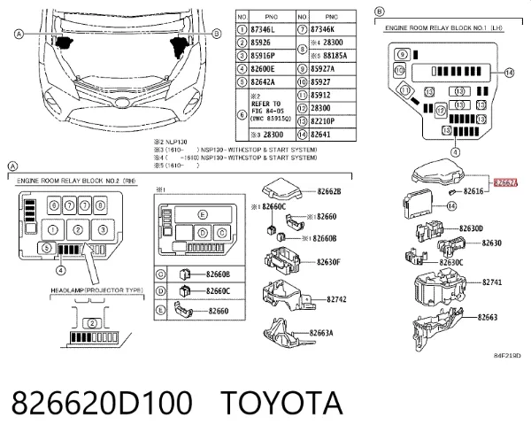  826620D100 Toyota