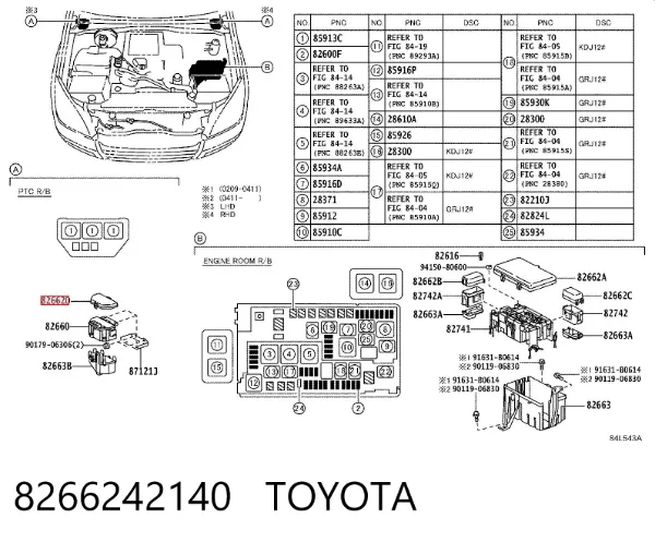  8266242140 Toyota