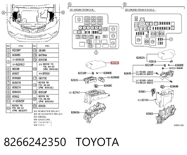  8266242350 Toyota