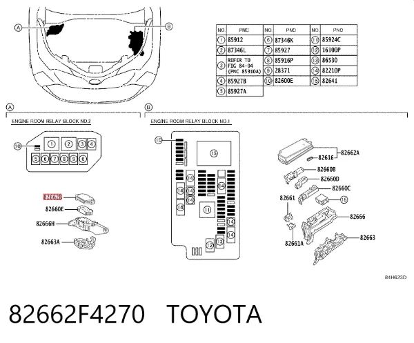 82662F4270 Toyota