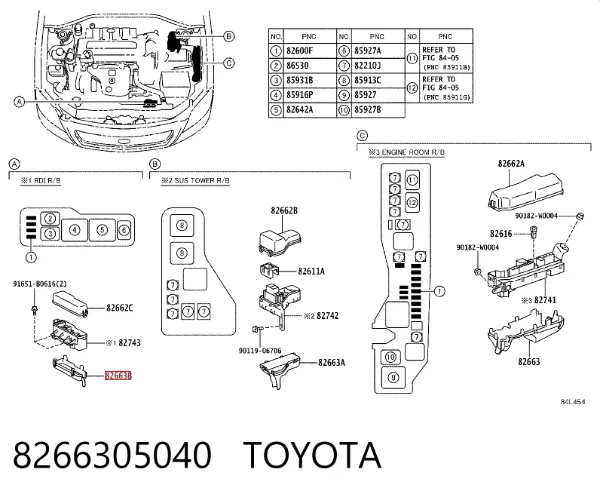  8266305040 Toyota