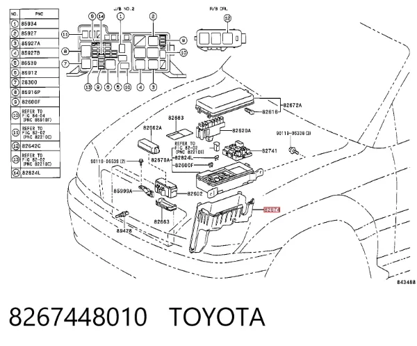  8267448010 Toyota