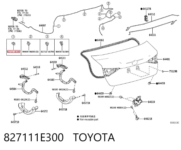  827111E300 Toyota