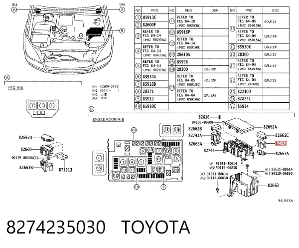  8274235030 Toyota