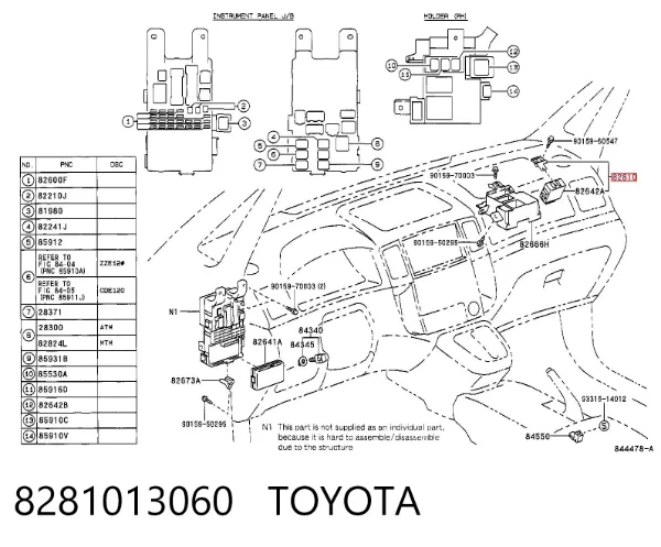  8281013060 Toyota