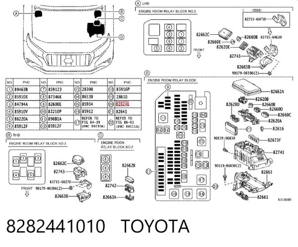  8282441010 Toyota