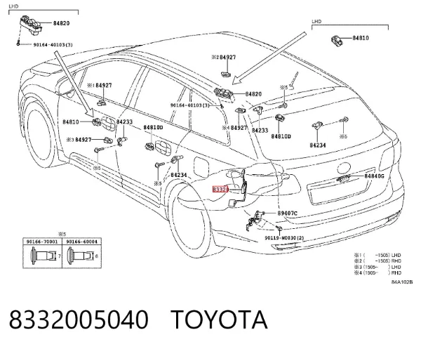 Aforador 8332005040 Toyota