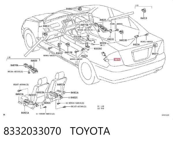 Aforador 8332033070 Toyota