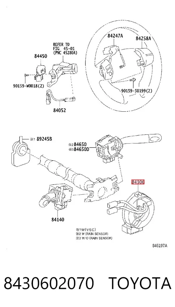 Anillo AIRBAG 8430602070 Toyota