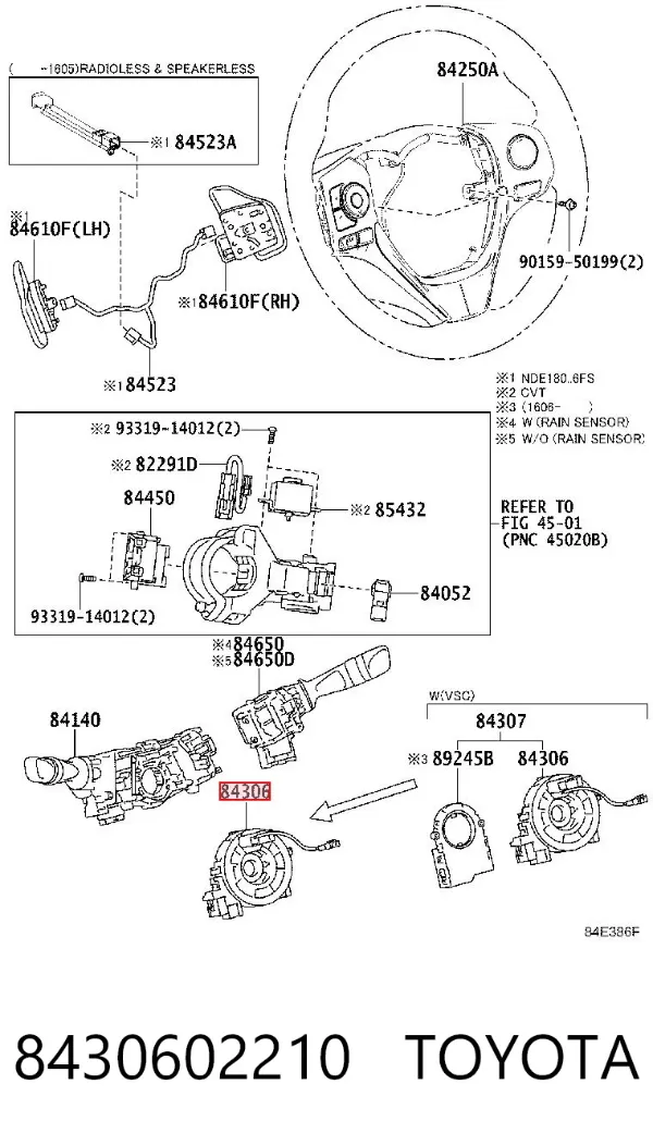 Anillo AIRBAG Toyota Corolla E18
