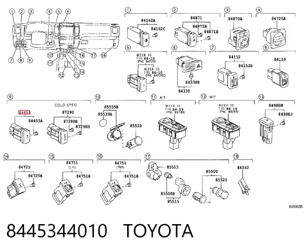  8445344010 Toyota