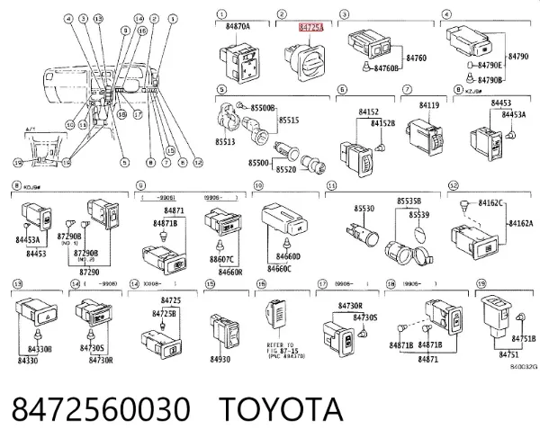  8472560030 Toyota