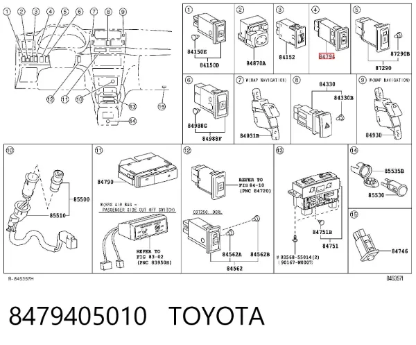  8479405010 Toyota