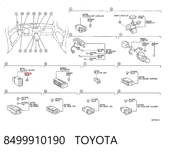  8499910190 Toyota