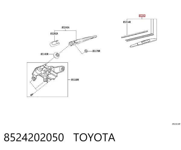 Limpiaparabrisas traseros 8524202050 Toyota