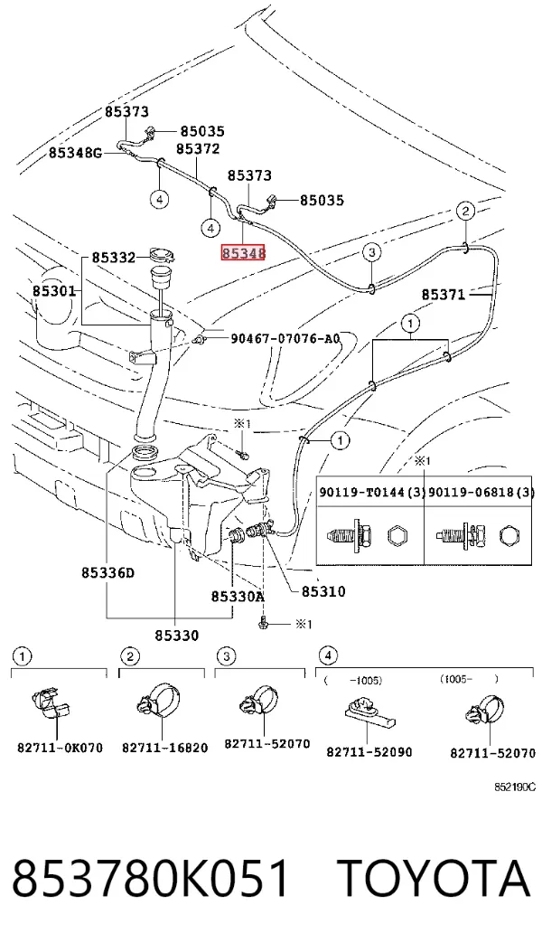  853780K051 Toyota