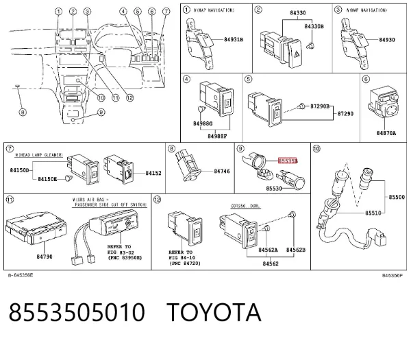  8553505010 Toyota