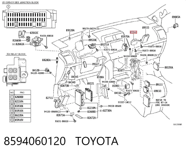  8594060120 Toyota