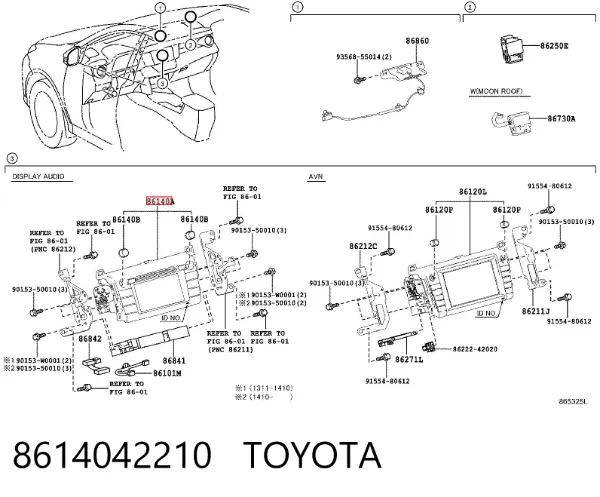 Radio 8614042210 Toyota