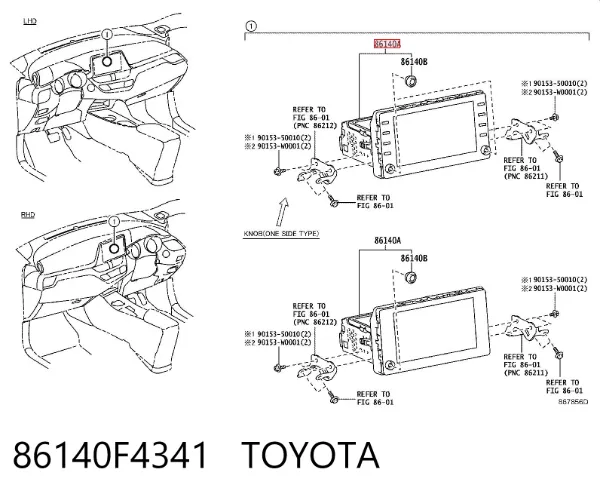 Radio Toyota C-HR X10