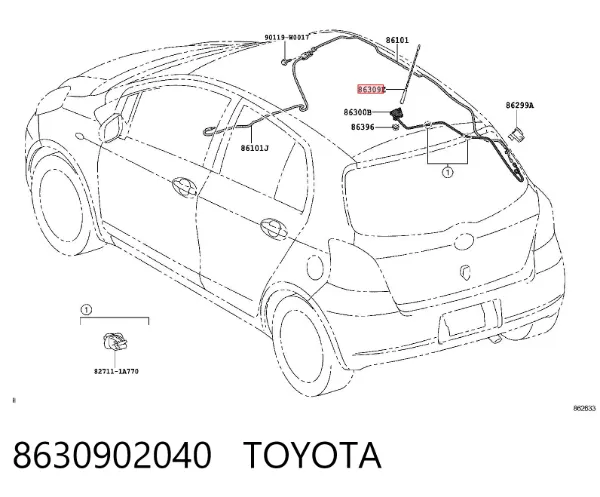 Antena Toyota Corolla E12