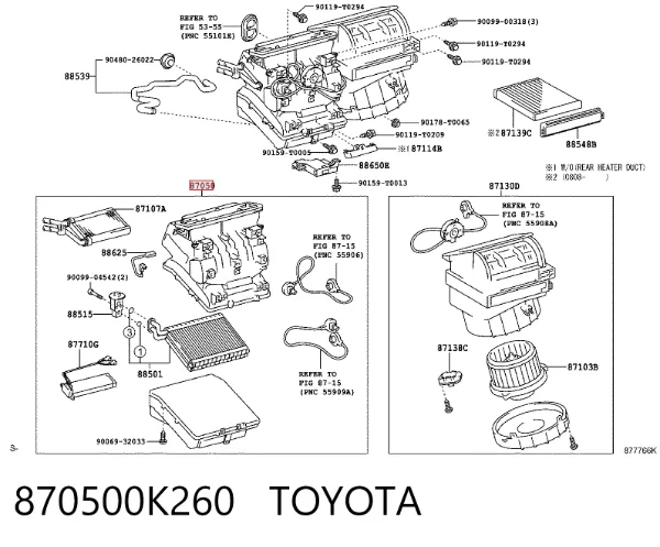  870500K260 Toyota
