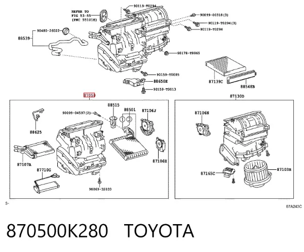  870500K280 Toyota