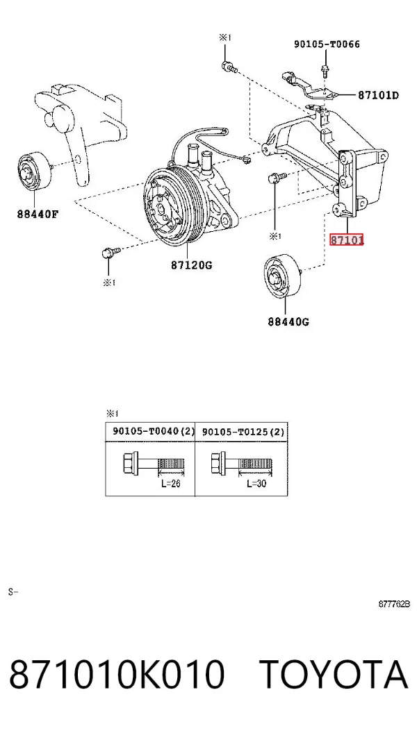  871010K010 Toyota