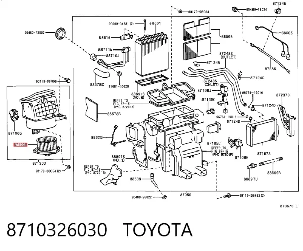 Ventilador habitáculo Toyota Hiace III