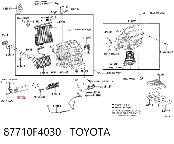  87710F4030 Toyota