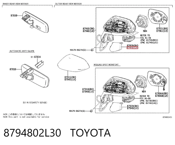  8794802L30 Toyota